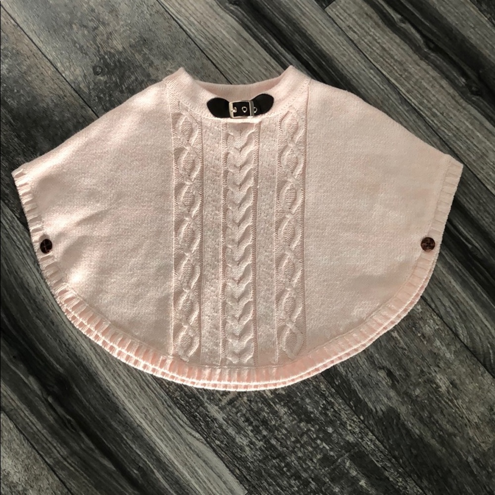 Adorable Pink Sweater Cape
